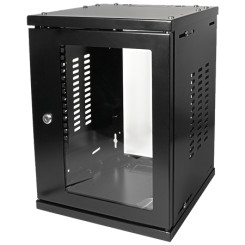 Produktbild von 10 Zoll Netzwerkschrank Mini Rack schwarz 8 HE