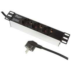Produktbild von 10 Zoll Rack Steckdosenleiste 3-fach