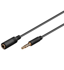 Produktbild von Audio Verlängerung 4-polig schwarz 2 m