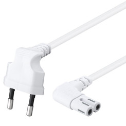 Produktbild von Anschlusskabel mit Eurostecker abgewinkelt weiß