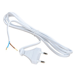 Produktbild von Anschlusszuleitung H03VVH2-F 2x0,75 mm² weiß 2 m