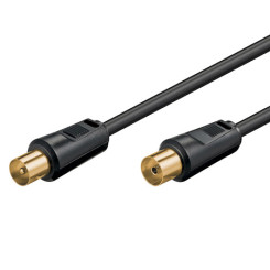Produktbild von Antennenkabel vergoldet schwarz