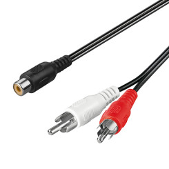 Produktbild von Cinch Kupplung auf 2 x Cinch Stecker