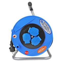 Produktbild von Baustellen Kabeltrommel Kunststoff blau 40 m