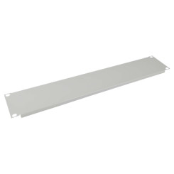 Produktbild von Blindplatte Abdeckplatte 48,3 cm 19 Zoll lichtgrau 2 HE