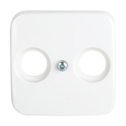 Produktbild von Busch-Jaeger Antennen Abdeckung 2-Loch alpinweiß 2531-214