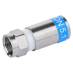F-Stecker zum Anschrauben für Kabel-ø 5,9mm