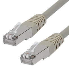 Produktbild von Cat.5e Patchkabel RJ45 LAN Kabel SF/UTP grau 0,5 m