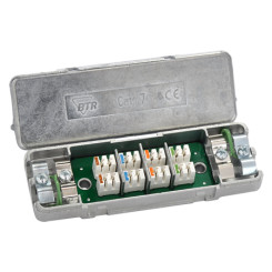 Produktbild von Cat.7 Kabelverbinder vollgeschirmtes Metallgehäuse