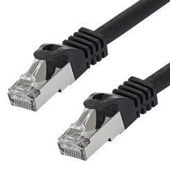 Produktbild von Patchkabel Cat.7 LAN Kabel RJ45 Cat.6a Stecker schwarz 0,25 m