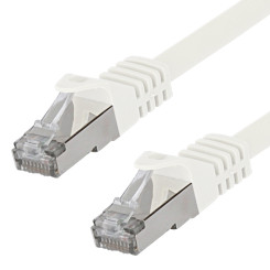 Produktbild von Patchkabel Cat.7 LAN Kabel RJ45 Cat.6a Stecker weiß 1 m