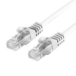 Produktbild von Cat.7 Rohkabel Patchkabel UTP LAN Kabel RJ45 Cat.6a Stecker weiß