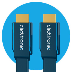 Produktbild von Clicktronic High Speed HDMI Flachkabel, Casual