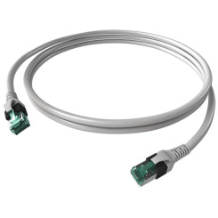 Produktbild von EasyLan DualBoot Patchkabel Cat.6A geschirmt RJ45 grau