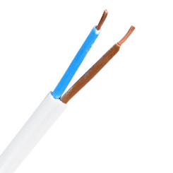 Produktbild von Flachleitung H03VVH2-F 2x0,75 mm² weiß Meterware