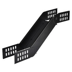 Produktbild von Gelenkstück verstellbar Gelenkbogen vertikal pulverbeschichtet schwarz matt 100 mm