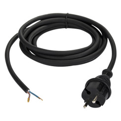Produktbild von Gummi Anschlusskabel H07RN-F schwarz 2x1,5 mm² 5 m