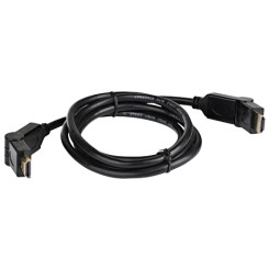 Produktbild von HDMI-Kabel knickbare Stecker schwarz 2 m