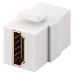Produktbild von HDMI Keystone Modul Doppel-Buchse weiß