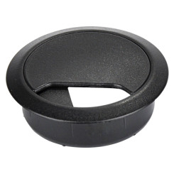 Produktbild von Kabeldurchführung für Schreibtische Bohrung 60 mm schwarz