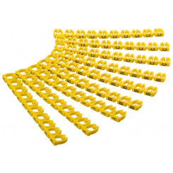 Produktbild von Kabelmarkierung Kabelmarker Clips A-C gelb 90-teilig