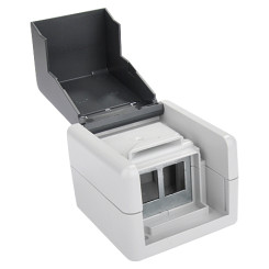 Produktbild von Keystone Aufputzgehäuse IP44 Datendose 2xRJ45 Leergehäuse Outdoor AP