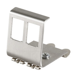Produktbild von Keystone Hutschienenhalter Metall Adapter für 2 Keystone Module