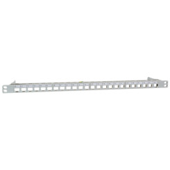 Produktbild von Keystone Patchpanel 24-Port 0,5 HE Patchfeld lichtgrau