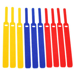 Produktbild von Klett Kabelbinder 10er Set farbig
