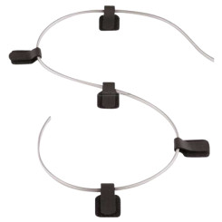 Produktbild von Klett Kabelhalter selbstklebend 10er Set schwarz