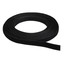 Produktbild von Klettband Flausch & Haken 16 mm schwarz 25 m