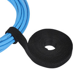 Produktbild von Klettband Klettkabelbinder beidseitig weiche Qualität schwarz 19 mm