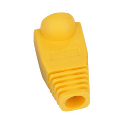 Produktbild von Knickschutztülle für RJ45 Netzwerkstecker 10 Stück gelb