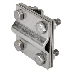 Produktbild von Kreuzverbinder Edelstahl V4A mit Zwischenplatte