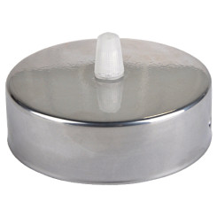 Produktbild von Lampenbaldachin flach Metall Chrom