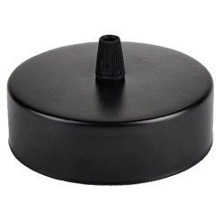Produktbild von Lampenbaldachin flach Metall Schwarz