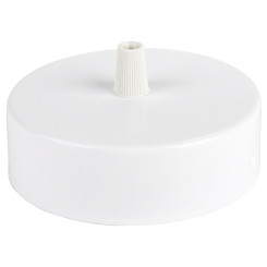 Produktbild von Lampenbaldachin flach Metall Weiß