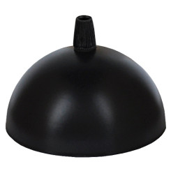 Produktbild von Leuchtenbaldachin halbrund Metall Schwarz