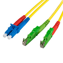Produktbild von LWL Duplex Patchkabel OS2 E2000®/APC - LC 0,5 m