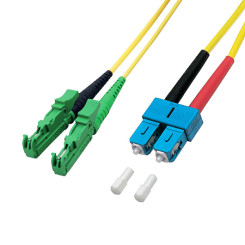 Produktbild von LWL Duplex Patchkabel OS2 E2000®/APC - SC