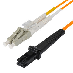 Produktbild von LWL Patchkabel Duplex LC/MTRJ 50/125µ OM2