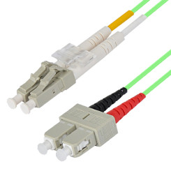 Produktbild von LWL Patchkabel Duplex LC/SC 50/125µ OM5 0,5 m