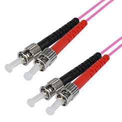 Produktbild von LWL Patchkabel Duplex ST/ST 50/125µ OM4 20 m