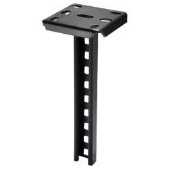 Produktbild von Metall Hängestiel mit C-Profil 41x21 mm pulverbeschichtet schwarz matt 200 mm