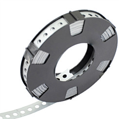 Produktbild von Metall Montageband gelocht verzinkt 10 m 12 mm, Loch-Ø 5 mm