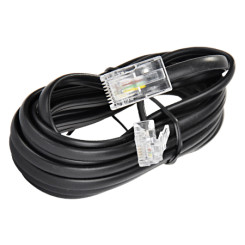 Produktbild von Modularkabel Telefon RJ45 / RJ11 schwarz 15 m