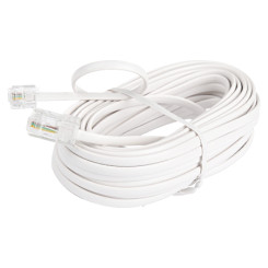 Produktbild von Modularkabel Telefon RJ45 / RJ11 weiß