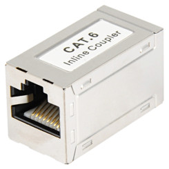 Produktbild von Modularkupplung Cat.6 Patchkabelverbinder RJ45 Metallgehäuse