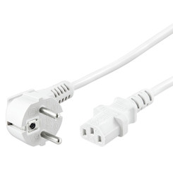 Produktbild von Kaltgerätekabel weiß Netzkabel mit C13 Buchse 2 m