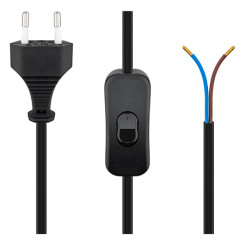 Produktbild von Netzkabel mit Eurostecker offenes Ende & Schalter 1,5 m